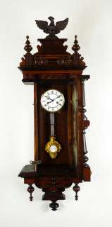   , Gustav Becker keyhole wall clock at 1900, great RA pendulum  