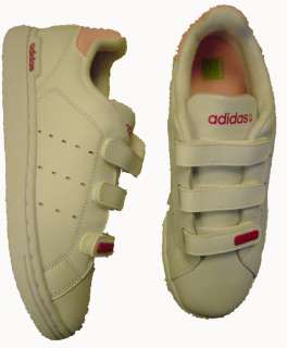 031520 Adidas Vintage Velcro Jnr White/Pink Size 5.5  