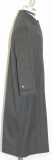 BLACK ~ BOILED WOOL ~ Austria Designer Long COAT 16 L  