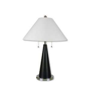  Welcome iHome Table Lamp with Black and Silvertone Base 