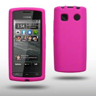 SILICONE CASE / COVER / SKIN FOR NOKIA 500 HOT PINK  