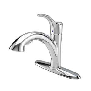 AquaSource Polished Chrome 1 Handle Pull Out Kitchen Faucet 5913100 
