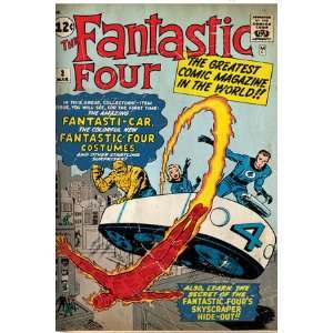   Four Family Comic Book Cover #3, Flying (aged) , 48x72