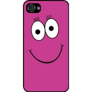  Pink Cheeky Smiley Face Rubber Black iphone Case (with bumper) Cover 