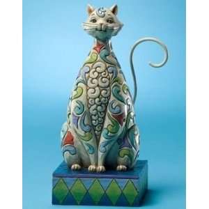   Enesco Jim Shore Windsor White Kitty Cat Figurine 