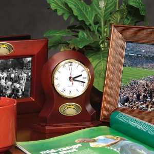 NFL Football San Diego Chargers Tasteful Walnut Finish Desk Clock 