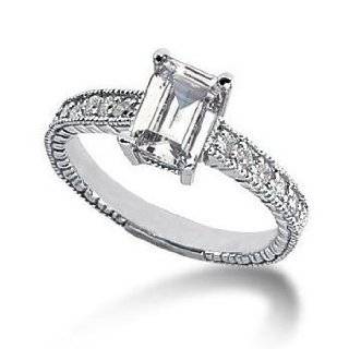   Diamond Engagement Ring in 14k White Gold   Size 5 Diamond Me