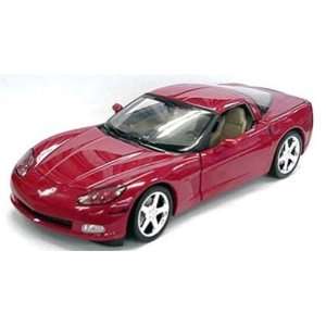   Corvette C6 Coupe Red Diecast Model 1/18 Die Cast Car Toys & Games