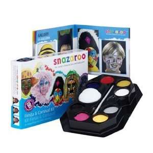 Fiesta & Carnival Face Painting Kit Water Based, Easy On & Easy Off 