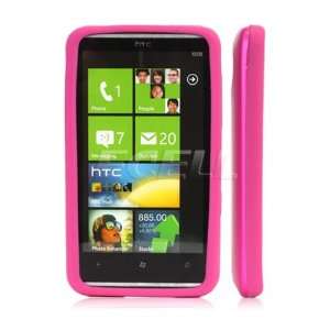     HOT PINK ALUMINIUM & SILICONE TOUGH CASE FOR HTC HD7 Electronics