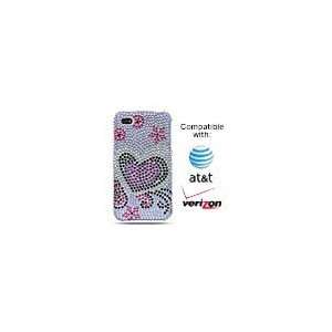  Apple iPhone 4G Full Diamond Case   Lavender with Silver 