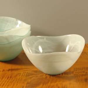  Alabaster Recycled Glass Bowls   Set of 4 