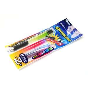   Dock Sharp Pencil Set   0.5 mm Green Pencil Blue & Pink Lead Cassettes