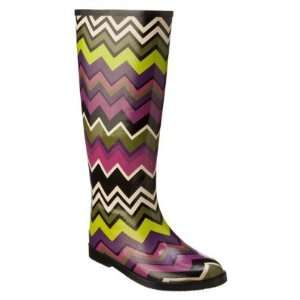   Target® Zig Zag Tall Rain Boots   Purple   Size 12 