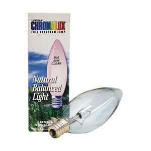  Chromalux Clear Chandelier Bulb 60 Watt 1 Unit