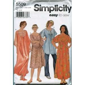  Simplicity Sewing Pattern 5509 Womens Dress in Two 