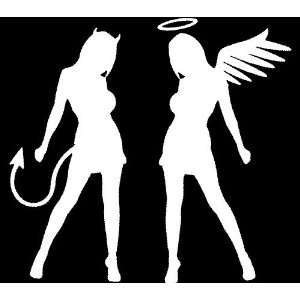  Skin Angel Devil Girl Sticker (Decal) #4   5.5 