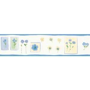  Decorate By Color Blue Delicate Floral Border BC1580165 