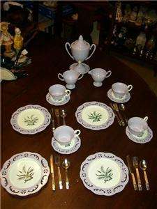 Rare, 1950s Irwin, Elegant 28 pc Childs Dinner Tea Set  