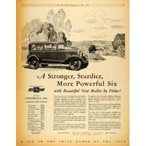  1930 Ad Antique Chevrolet Six Bodies by Fisher Pricing 