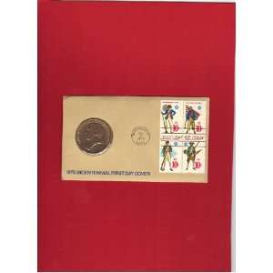  1975 Bicentennial Commemorative Medal and First Day Cover 