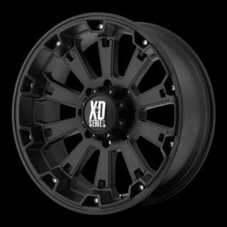 20 inch Black wheels rims XD Series 800 Misfit Chevy Gmc 1500 trucks 6 