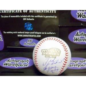  Johnny Pesky autographed 2004 World Series Baseball 