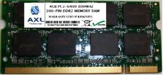 4GB PC2 6400 DDR2 SODIMM 800MHZ 200 PIN MEMORY RAM  