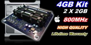 4GB (2 x 2GB) DDR2 RAM 800MHz ECC FB DIMM Apple Mac Pro 0846923001683 