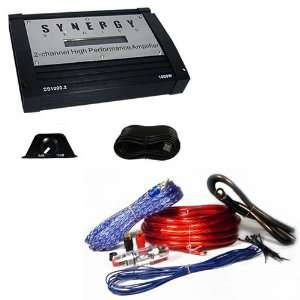   1000 Watt 2 Channel Car Amplifier w/4 Gauge Amp Kit