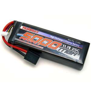 Tenergy 11.1V 5000mAh 25C LiPo Battery Pack w Traxxas  