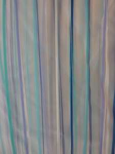 Home Blue Stripe Shower Curtain 72 x 72 100% Peva NIP  