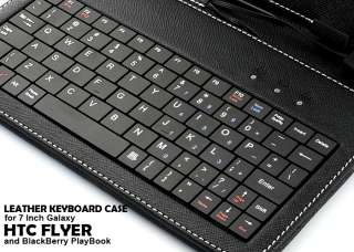 Leather Keyboard Case for 7 Inch Android Tablet PC Samsung Galaxy Tab 