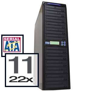   To 11 Burner 22X CD DVD Duplicator With Nero 9 Software Electronics