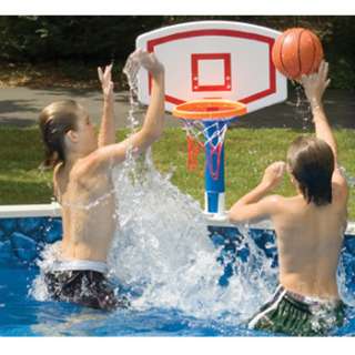   plastic. Pool game set includes one basketball. For Above Ground Pools