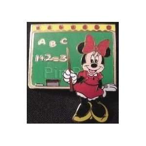    Disney Minnie Mouse School Teacher ABC 123 Pin 
