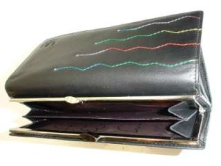 Womens Genuine Leather Clutch Wallet RJ 132 BLK  