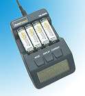   IQ328 Charger Analyzer with 4 AA and 4 AAA AccuLoop Batteries NiMH