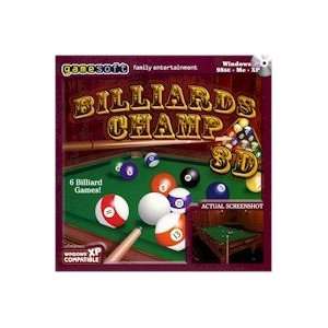  BRAND NEW Gamesoft Billards Champ 3d 6 Billiard Games  