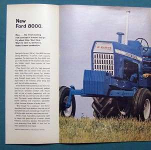 1968 Ford Tractor Ad NEW FORD 8000 two pages  