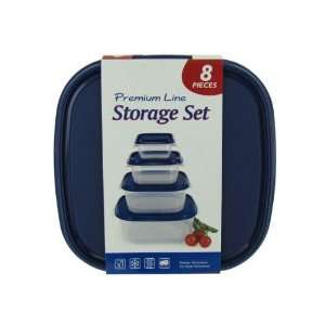  Square plastic storage set, 4 bowls and 4 lids   Pack of 4 