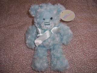 Adventure Minky Swirl Plush Blue Teddy Bear Lovey Boy Soft Stuffed 