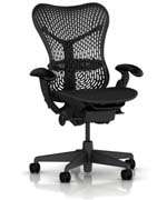 Herman Miller Aluminum Aeron Ergonomic Chair Graphite Frame Carbon 