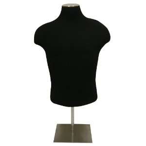  Male Black Fully Pinnable Dress Form 4 Brushed Base 