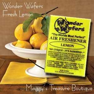 10 Wonder Wafer FRESH LEMON Scent Air Fresheners  