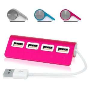   Ports USB Hub (Magenta) for MacBook Pro, MacBook Air, PC Electronics