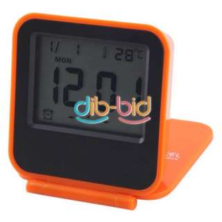 Digital Travel Alarm Clock and Calendar with EL Backlight Thermomete 