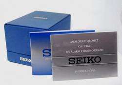 Seiko Mens Black Streamline Alarm Chronograph SNAA03  
