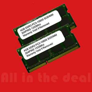 8GB DDR3 SODIMM Dell Alienware M11x Arrandale M17x M15x  