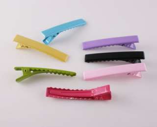 Alligator Hair Clips,pin with Teeth 70PCS  10 of each colors 45MM(E250 